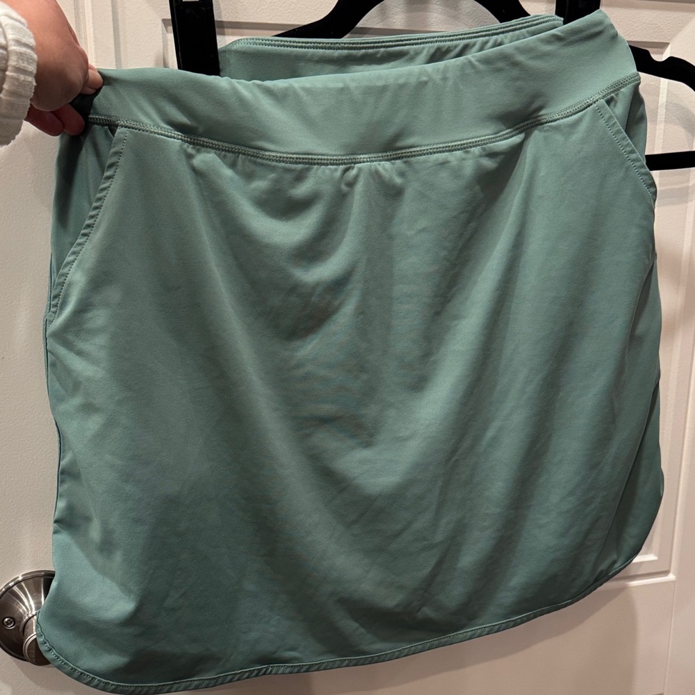 Chic Teal Mini Skort